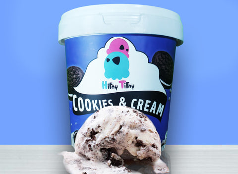 Cookies&Cream – 1 Litre Vanilla Oreo Icecream Tub